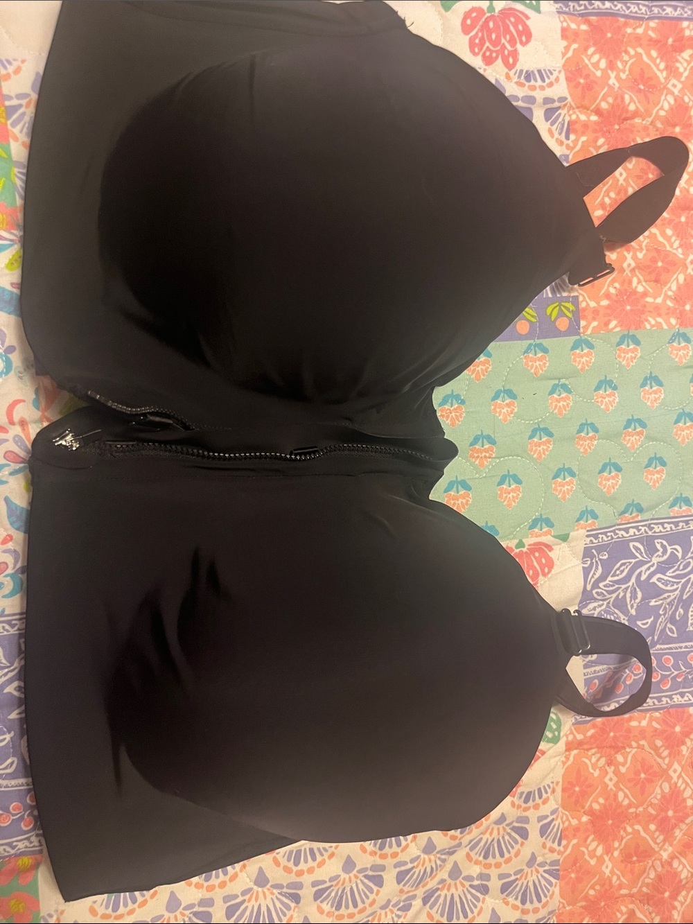 torrid Black Front-Zip Supportive Sports Bra